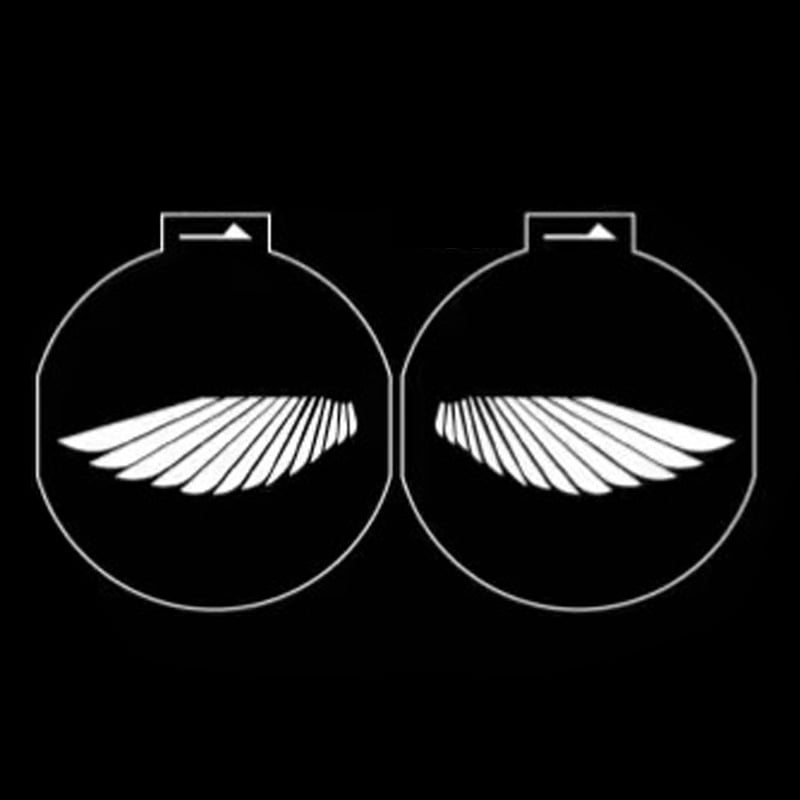 Autóbehívó fény angyalszárnyakkal és vetítéssel (vezeték nélküli, ragasztó rögzítés, 5V, 0,2A, modell Mks-3234)