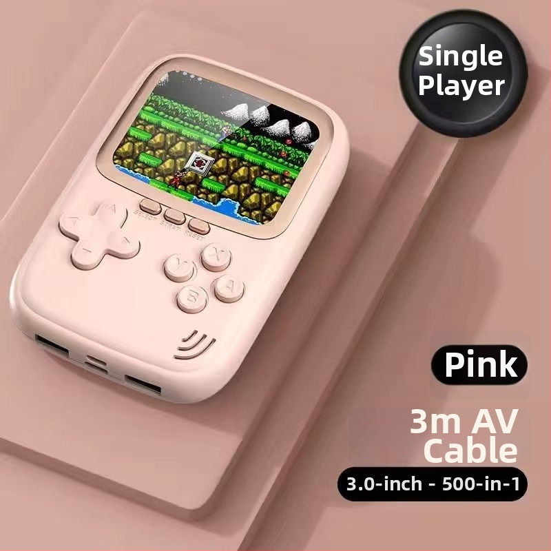 Retro prijenosna ručna konzola za igre, 128 GB memorije, bežični način za dva igrača, nostalgičan dizajn