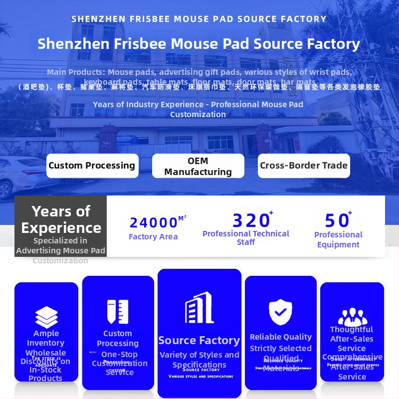 Vlastná reklamná podložka pod myš s logom, jednostranná, protišmyková, tlač tepelného transferu, OEM kompatibilný