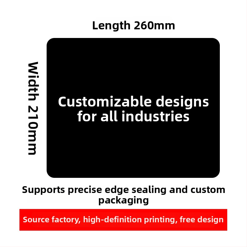 Vlastná reklamná podložka pod myš s logom, jednostranná, protišmyková, tlač tepelného transferu, OEM kompatibilný