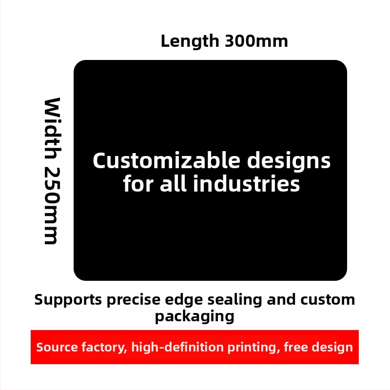 Vlastná reklamná podložka pod myš s logom, jednostranná, protišmyková, tlač tepelného transferu, OEM kompatibilný