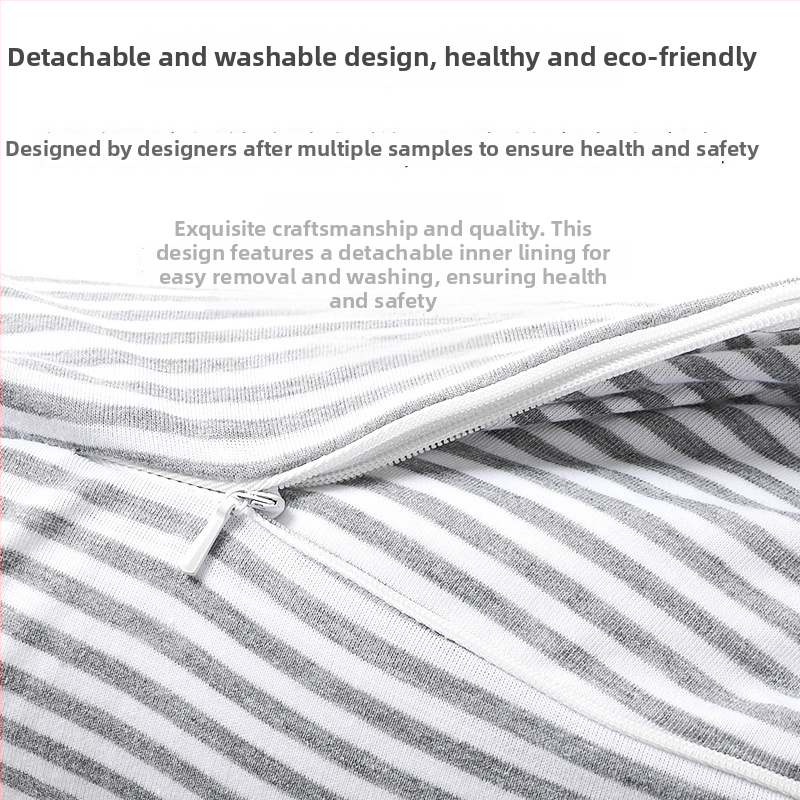 Пътна възглавница за шия с качулка и U-образна форма, пълнена с частици пяна, трикотажен корпус, за възрастни, със свалящ се калъф