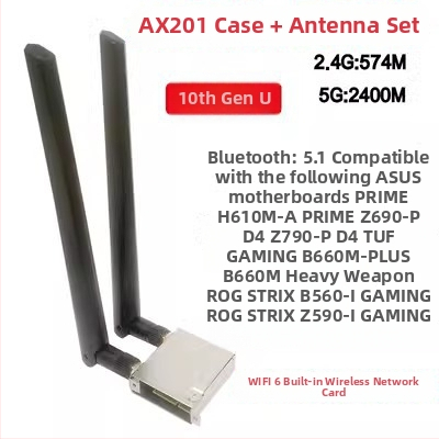 Card Wi‑Fi pentru desktop, 1200 Mbps, interfață M.2, 2.4/5 GHz, 802.11ax