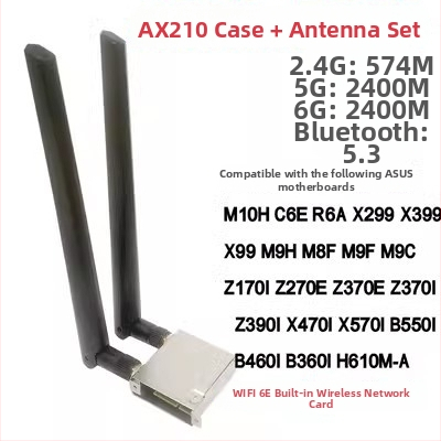 Card Wi‑Fi pentru desktop, 1200 Mbps, interfață M.2, 2.4/5 GHz, 802.11ax