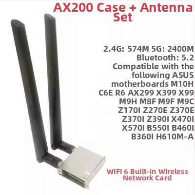 Card Wi‑Fi pentru desktop, 1200 Mbps, interfață M.2, 2.4/5 GHz, 802.11ax