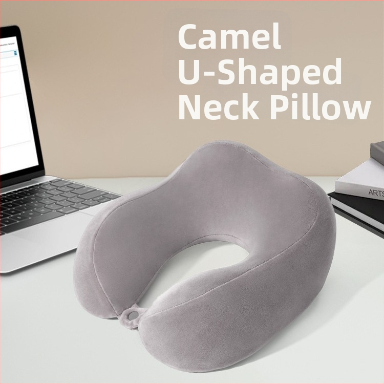 Възглавница за пътуване с U-образна форма от мемори пяна — опора за шията, преносим дизайн, дишаща материя