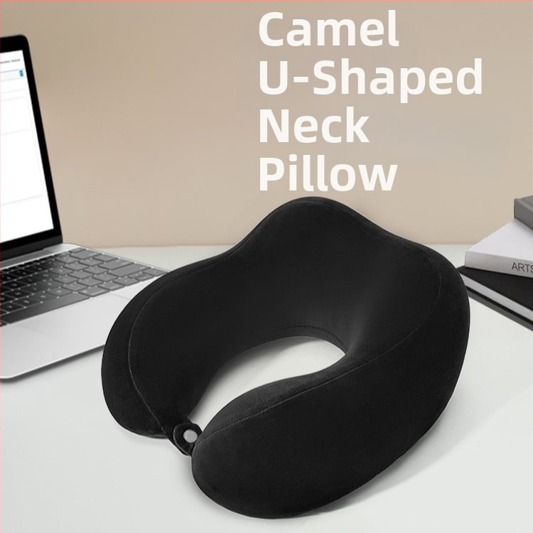 Възглавница за пътуване с U-образна форма от мемори пяна — опора за шията, преносим дизайн, дишаща материя