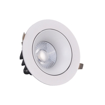Stropný COB LED reflektor z liateho hliníka, zabudovaný, moderný minimalistický štýl, CRI 80–89, napätie ≤36V