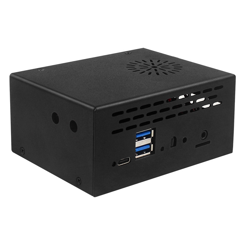 Orange Pi 5 Plus μεταλλικό περίβλημα με ανεμιστήρα και αλουμινένιο ψύκτης, μονάδα Bluetooth και κεραία