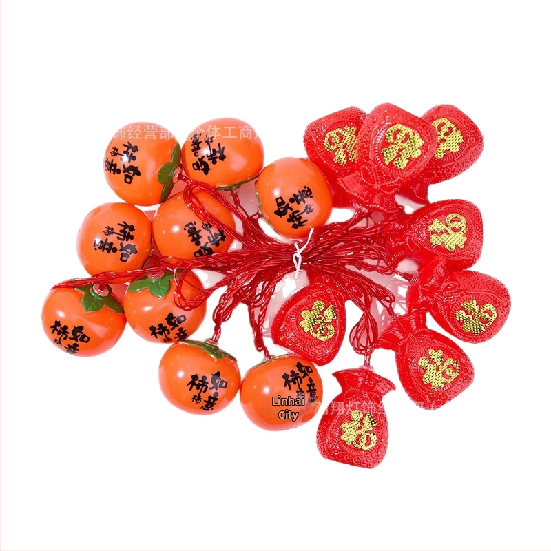 Διακοσμητικό ηλιακό φανάρι – Persimmon σχήματος με τσάντα ευλογίας, IP43, 110V, διάρκεια ζωής 5000 h