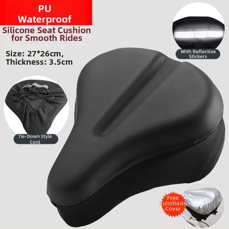 Καθίσμα ποδηλάτου, μαλακό σιλικόνη με επένδυση από αφρό, μοντέλο JDZDT, μάρκα Kuasuodt / Cross Speed Sports, για κανονικό ποδήλατο