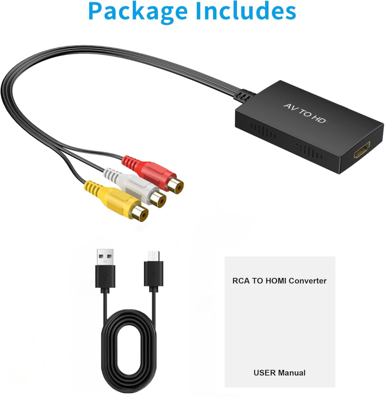 YouHong AV na HDMI pretvarač s kabelom, model Long shell AV to HDTV, 1080P
