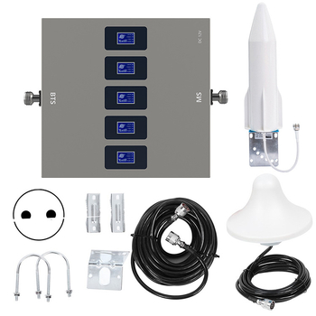 Amplificator de semnal pentru telefonul mobil, cu cinci benzi, pentru interior, acoperire 100–1000 m², suportă 2G/3G/4G/5G, model Sty-gsm/dcs 900-1800