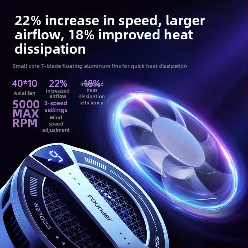 Răcitor ultra-subțire pentru telefon destinat jocurilor, atașare magnetică, răcire rapidă, interfață USB-C, corp din plastic, modele S2pro/S2/S3