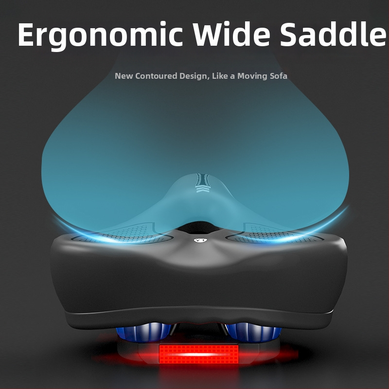 Σέλα ποδηλάτου SAIQI 188 με παχύτερο μαξιλαράκι σιλικόνης; αφρός + σιλικόνη; κατάλληλη για κοινά ποδήλατα