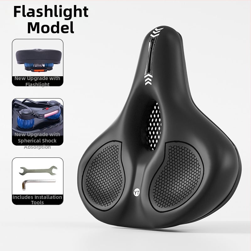 Σέλα ποδηλάτου SAIQI 188 με παχύτερο μαξιλαράκι σιλικόνης; αφρός + σιλικόνη; κατάλληλη για κοινά ποδήλατα