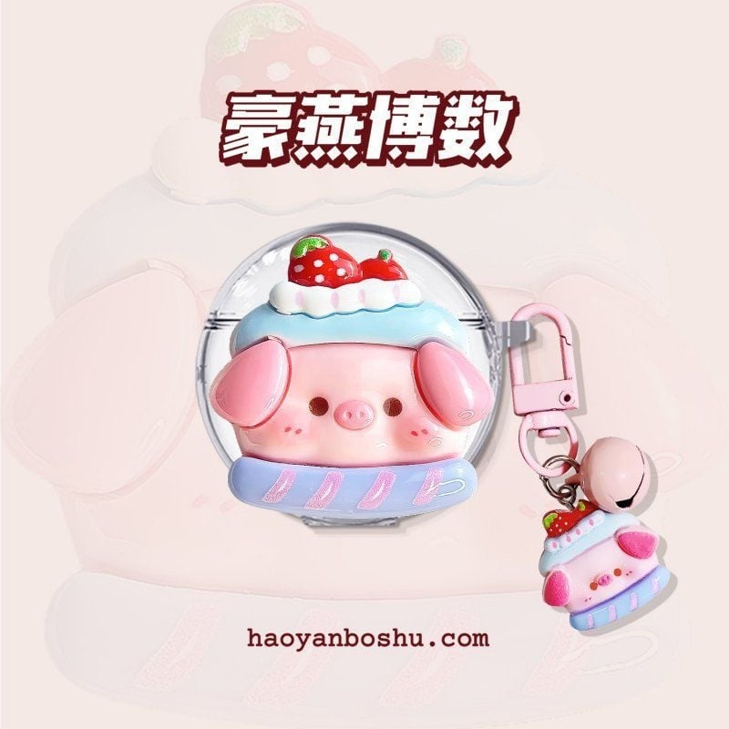 Huawei kućište za slušalice s dizajnom praseta – prozirno, materijal silikon/TPU/TPE, injekcijsko lijevanje, 3D reljef, prilagodljivo