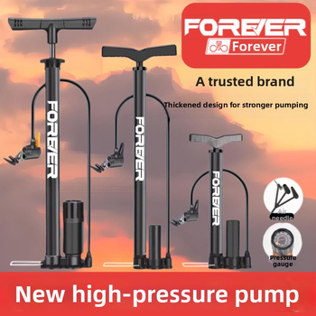 Vysokotlaková ručná pumpa pre bicykel, e-bike, motocykel, auto, domáce použitie a basketbal – viacúčelová