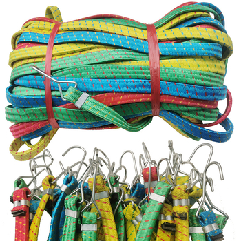 Curea pentru bagaje de bicicletă, din cauciuc, lungimi 1.0-1.8 m, cârlige din fier, din cablu și din fier perforat, sarcină 40 kg