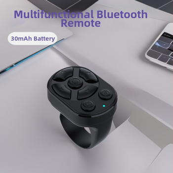 Bluetooth prsteňové diaľkové ovládanie pre selfie s videospúšťačom (K02s, ABS, 30 mAh, 20 g, Univerzálny)