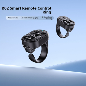 Bluetooth prsteňové diaľkové ovládanie pre selfie s videospúšťačom (K02s, ABS, 30 mAh, 20 g, Univerzálny)