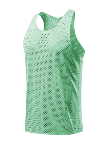 Ανδρικό αμάνικο αθλητικό γιλέκο για τρέξιμο, καλοκαίρι, γρήγορο στέγνωμα, διαπνέον, με δίχτυ, 95% πολυεστέρας