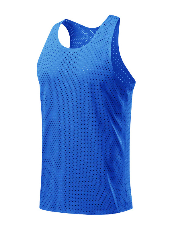 Ανδρικό αμάνικο αθλητικό γιλέκο για τρέξιμο, καλοκαίρι, γρήγορο στέγνωμα, διαπνέον, με δίχτυ, 95% πολυεστέρας