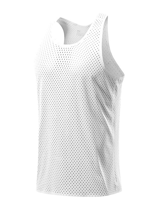 Ανδρικό αμάνικο αθλητικό γιλέκο για τρέξιμο, καλοκαίρι, γρήγορο στέγνωμα, διαπνέον, με δίχτυ, 95% πολυεστέρας