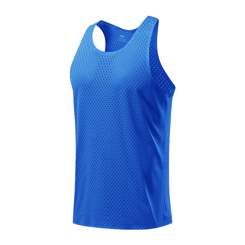 Ανδρικό αμάνικο αθλητικό γιλέκο για τρέξιμο, καλοκαίρι, γρήγορο στέγνωμα, διαπνέον, με δίχτυ, 95% πολυεστέρας