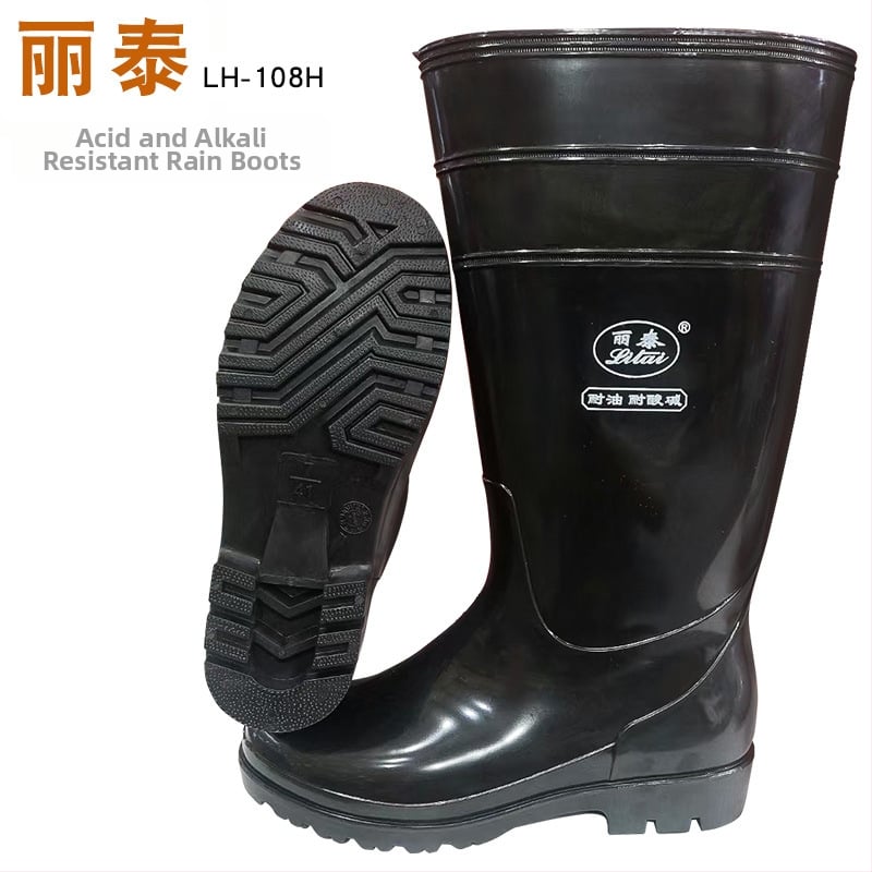 Double Money visoke gumene čizme za kišu za industrijsku i rudarsku upotrebu – vodonepropusne, protuklizne, otporne na habanje, otporne na kiseline i baze