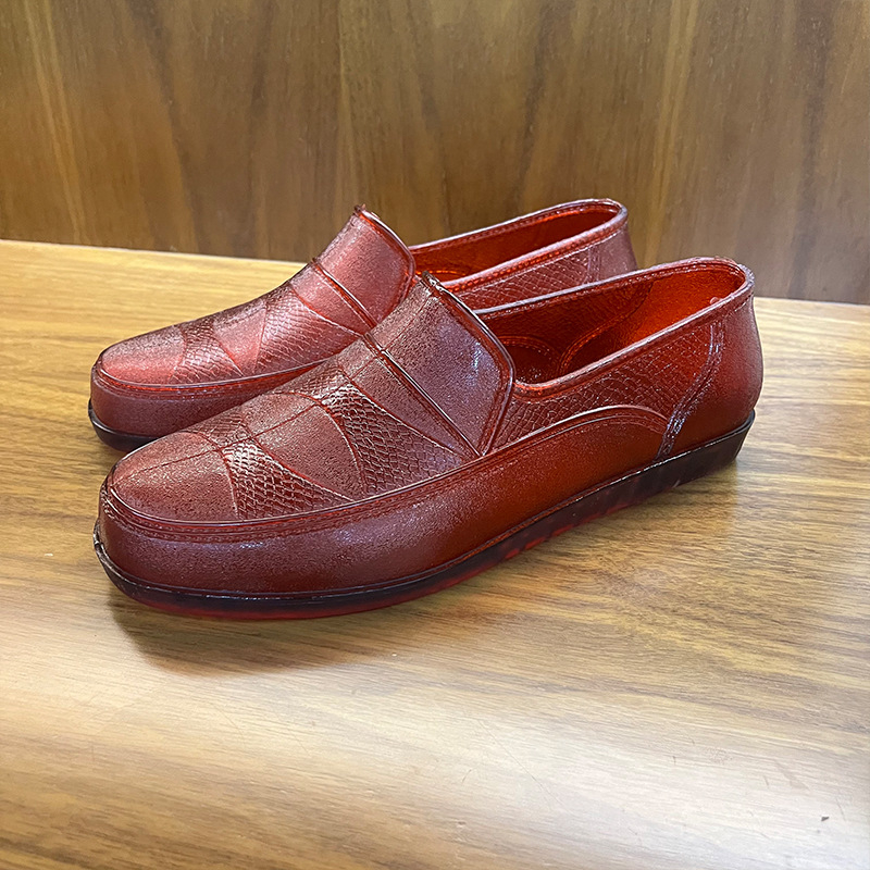 Muške kišne cipele od PVC s plastičnom sole — vodootporne, protuklizne, otporne na habanje