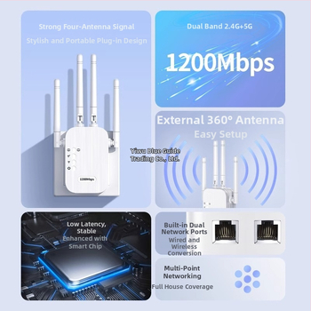 Ενσύρματο AP WiFi Ενισχυτής και Επαναληπτής, μοντέλο Dw-Zj1202-2, γενική συμβατότητα