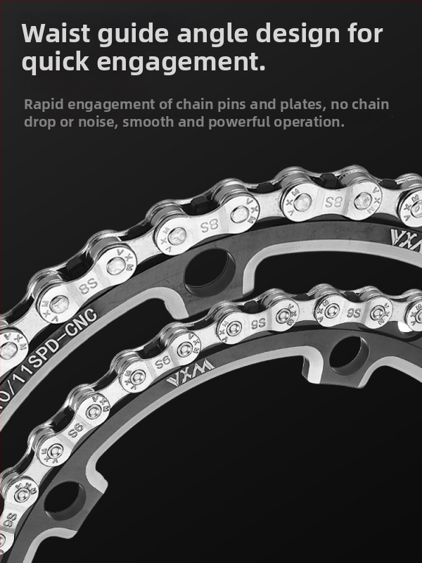 Horská a cestná reťaz bicykla, 8 rýchlostí, sekcia 116, rozteč 7,2, karbónová oceľ