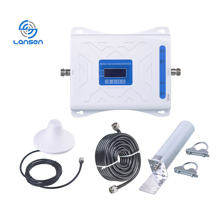LANSHEN LSGDWB Unutarnji 4G pojačivač signala za mobilni telefon, 900/1800/2100 MHz, pokrivenost do 1000 m2, ugrađeni firewall, OEM