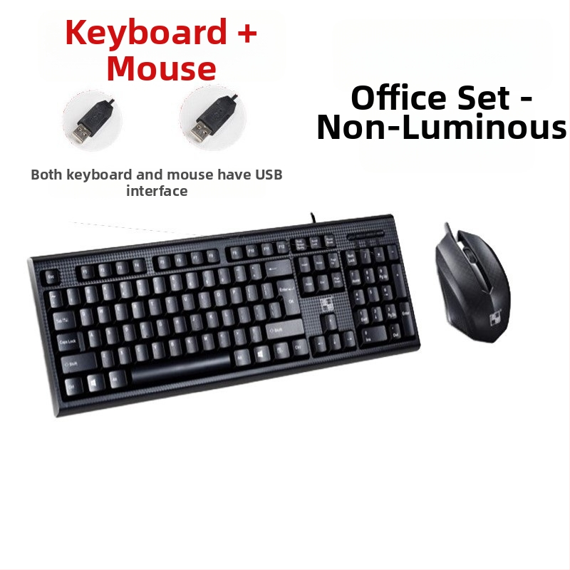 Scorpion USB set klávesnice a myši, káblový, 1000dpi optický senzor, ergonomický, vodotesný, kábel 1,5 m