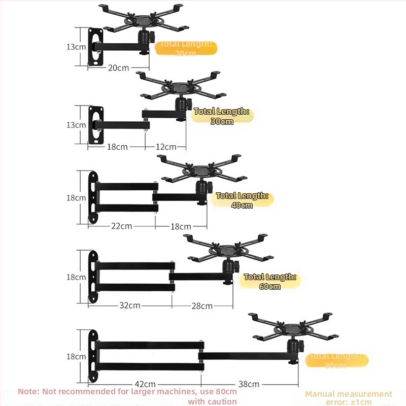 Pribor za projektorski stativ – željezna konstrukcija, nosivost 5 kg, stupac s 1 sekcijom, težina 500 g