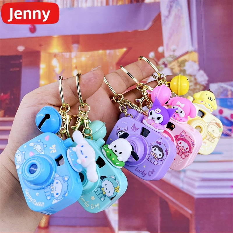 Kljucni lanac s projekcijskom kamerom, svijetleći, slatki crtani stil, plastika, individualno pakirano