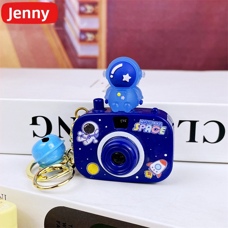 Kljucni lanac s projekcijskom kamerom, svijetleći, slatki crtani stil, plastika, individualno pakirano