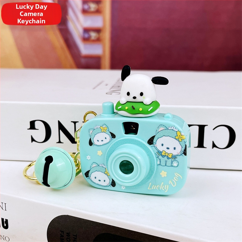 Kljucni lanac s projekcijskom kamerom, svijetleći, slatki crtani stil, plastika, individualno pakirano