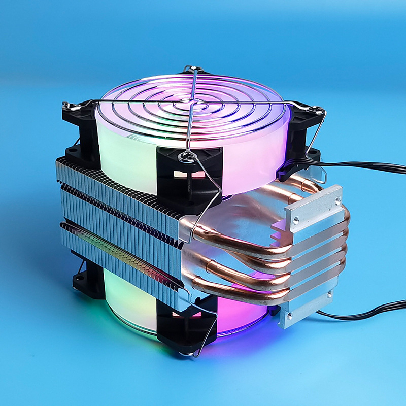 Poluvodički rashladni radijator, bakar-aluminijska legura, 2/4/6 toplinskih cijevi, zračno hlađenje, brzina 2000 RPM, buka 25 dB