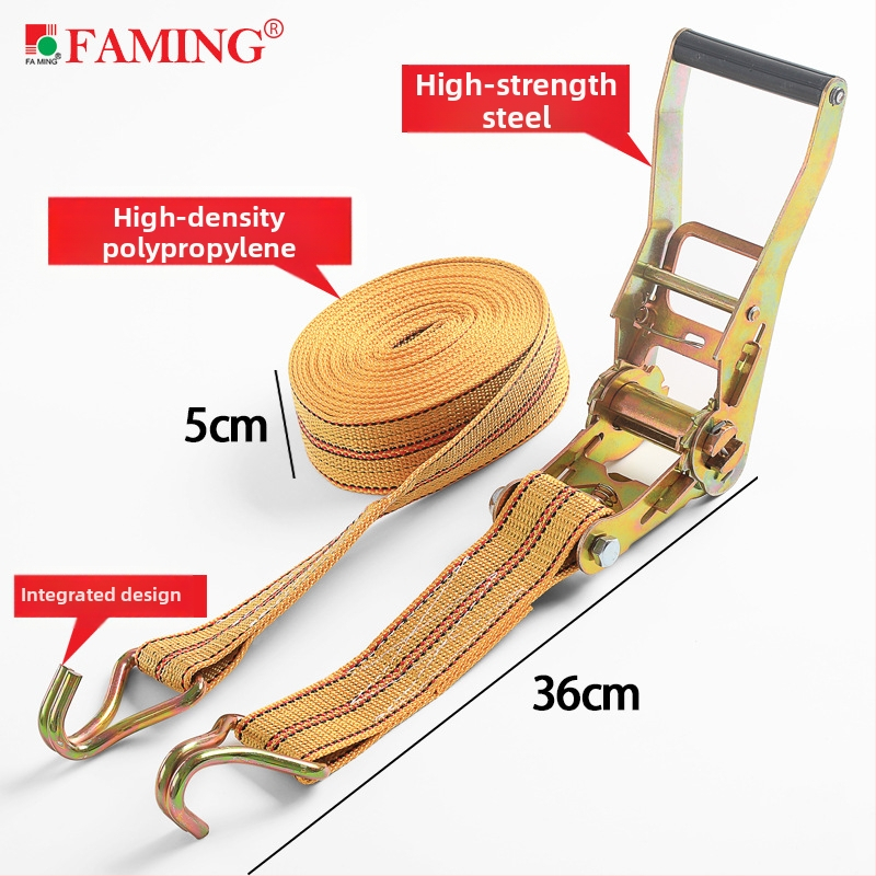 Pás z polypropylénu s napínacím mechanizmom, nosnosť 2 tony, model Polypropylene 5cmX10