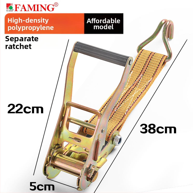 Pás z polypropylénu s napínacím mechanizmom, nosnosť 2 tony, model Polypropylene 5cmX10