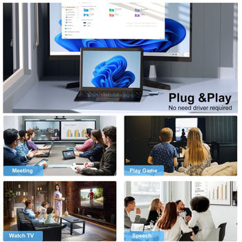 Type-C Dock HDMI/DP s MST za 4K@144Hz, Plug-and-Play