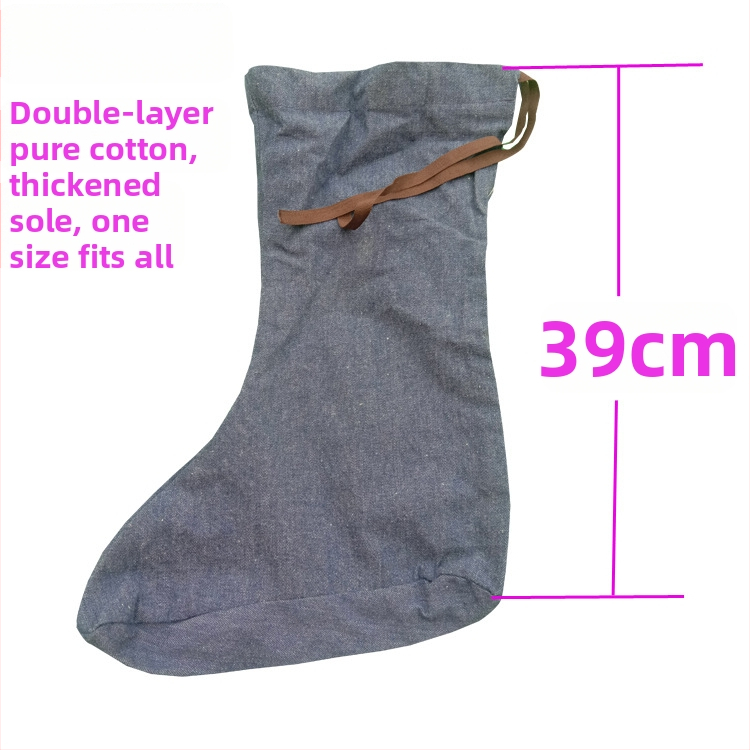 Миньорски памучни чорапи с подплатени вложки за ботуши, висок маншет, влагоотводни, индустриална и минна употреба в студени складове