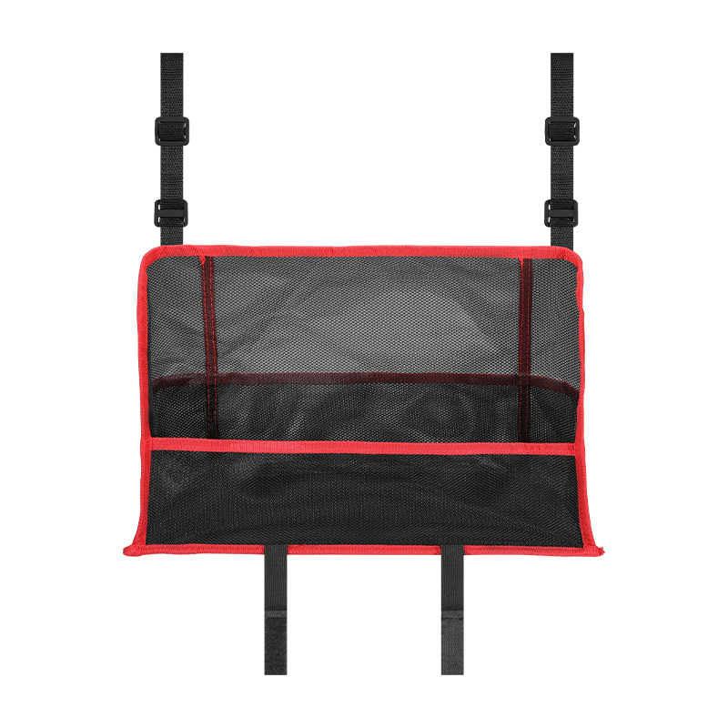 Geantă de depozitare pentru spătarul scaunului – tip agăţat, plasă din material de înaltă calitate, compatibil universal, personalizabilă