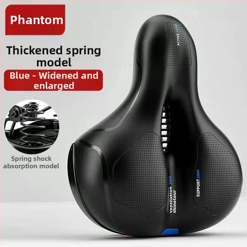 Καθίσμα ποδηλάτου - Παχύτερη μαλακή επένδυση, αεριζόμενο και διαπνέον, απορροφητικό κραδασμών από σιλικόνη, συμβατό με στάνταρ ποδήλατα, δυναμική παραμετροποίηση επεξεργασίας