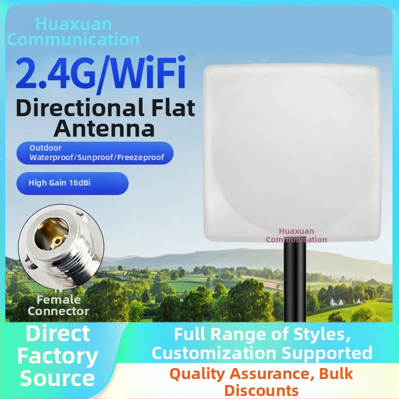 2,4 GHz irányított külső síkantenna Wi‑Fi-hez, AP bázisállomás és vezeték nélküli híd, nagy nyereség