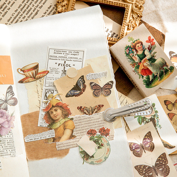 DIY dnevnik materijalna knjiga: Time Projector serija, Sugar Poetry stil, tiskarska obrada, dekorativni osnovni papir, 8 stilova