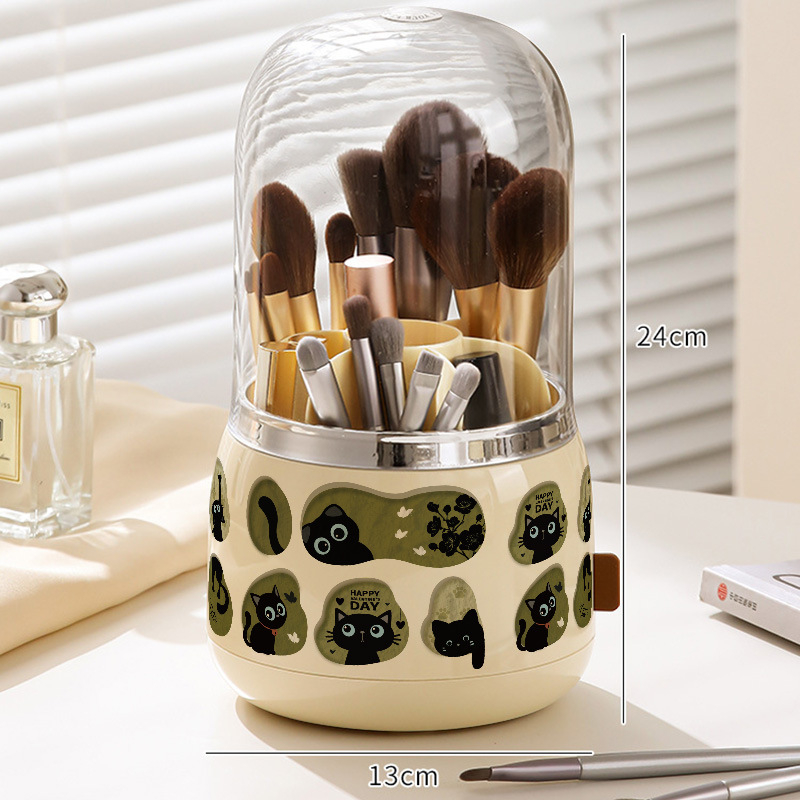 Organizator de cosmetică cu compartimente, acrilic, stil vintage, model 20250710001