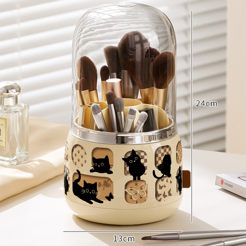 Organizator de cosmetică cu compartimente, acrilic, stil vintage, model 20250710001